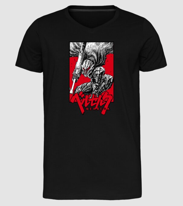 Berserk Guts model negru pe tricou