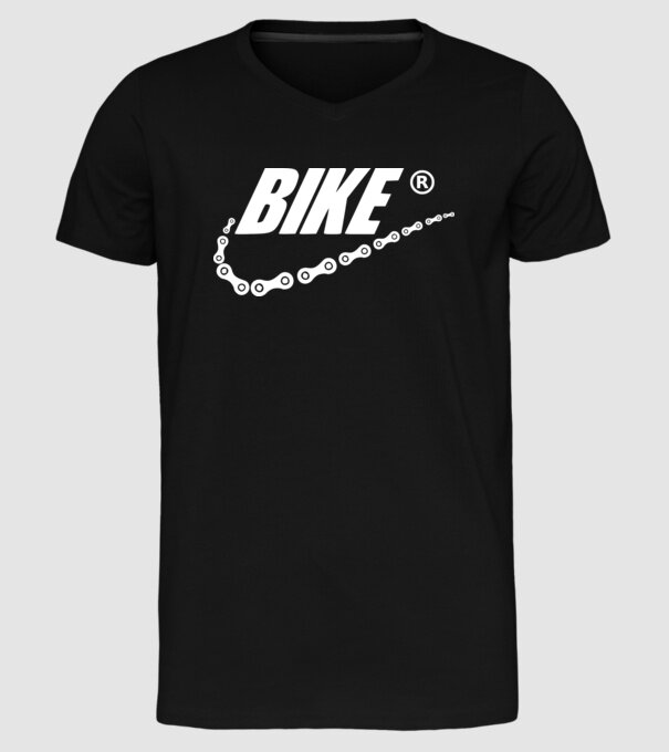 Bike model negru pe tricou