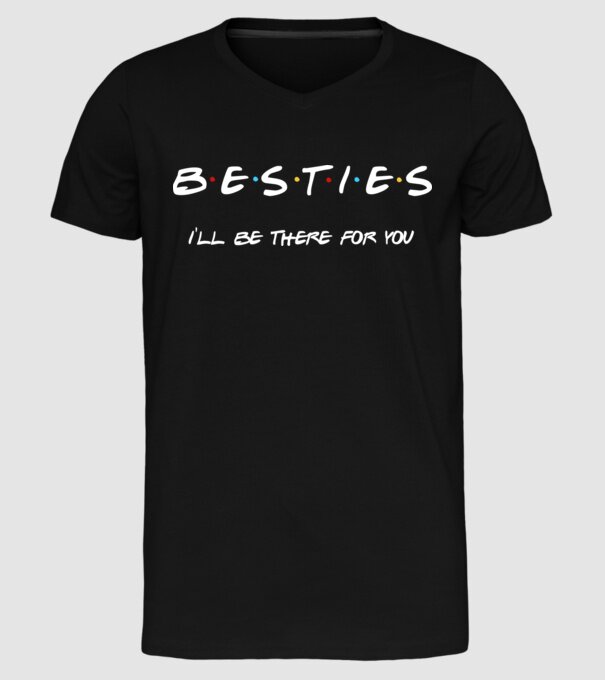Bride Friends Besties model negru pe tricou