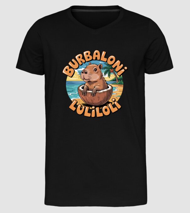 Burbaloni Luliloli model negru pe tricou