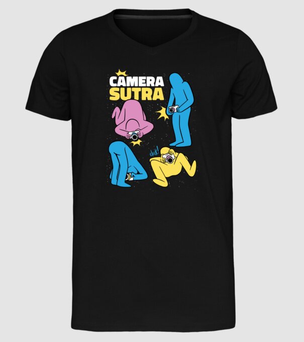 Camera sutra 2 model negru pe tricou