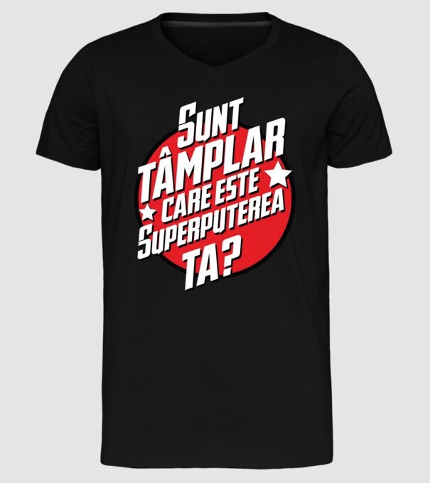 sunt tâmplar, care este superputerea ta? model negru pe tricou