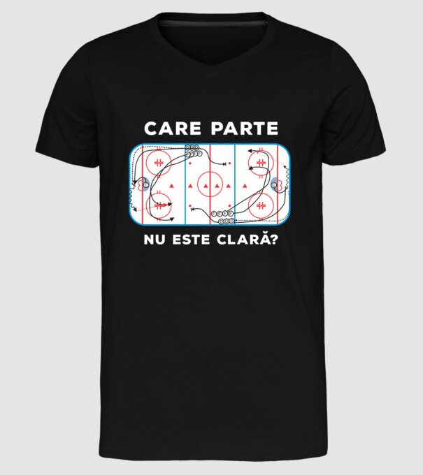 Care parte nu este clară? model negru pe tricou