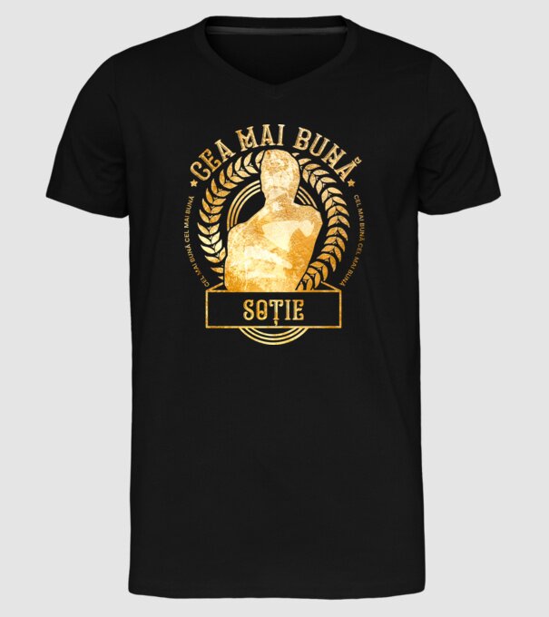 Cea mai bună soție model negru pe tricou