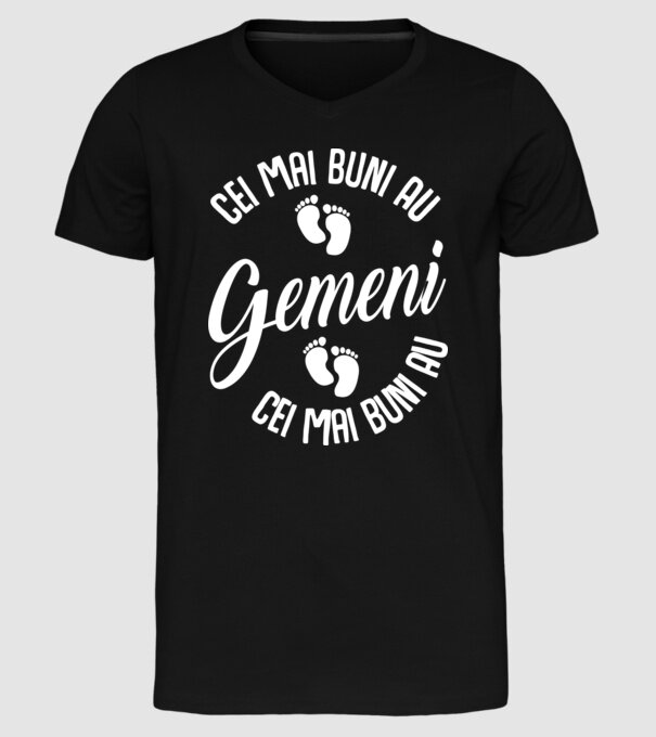 Cei mai buni au gemeni model negru pe tricou