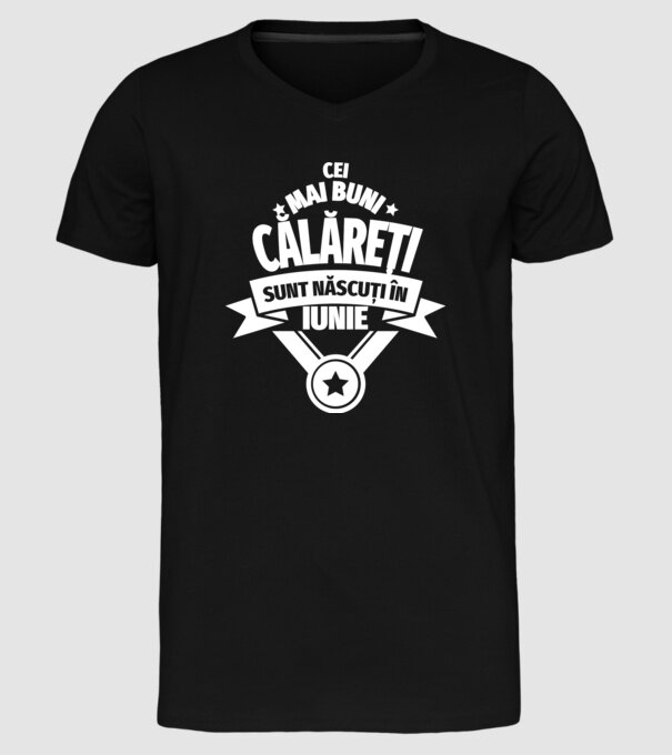 Cei mai buni călăreți sunt născuți în iunie model negru pe tricou