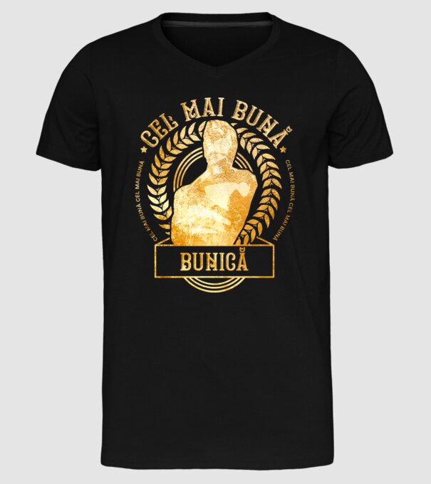 Cea mai bună bunică model negru pe tricou