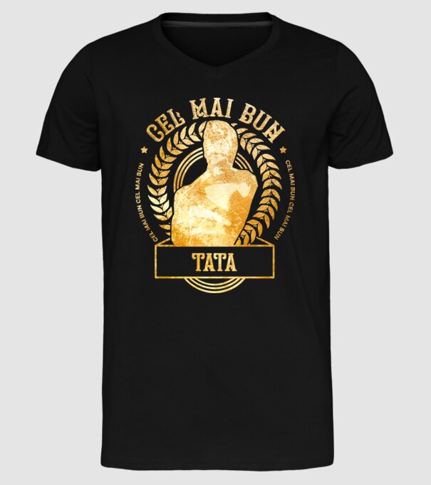 Cel mai bun tată model negru pe tricou