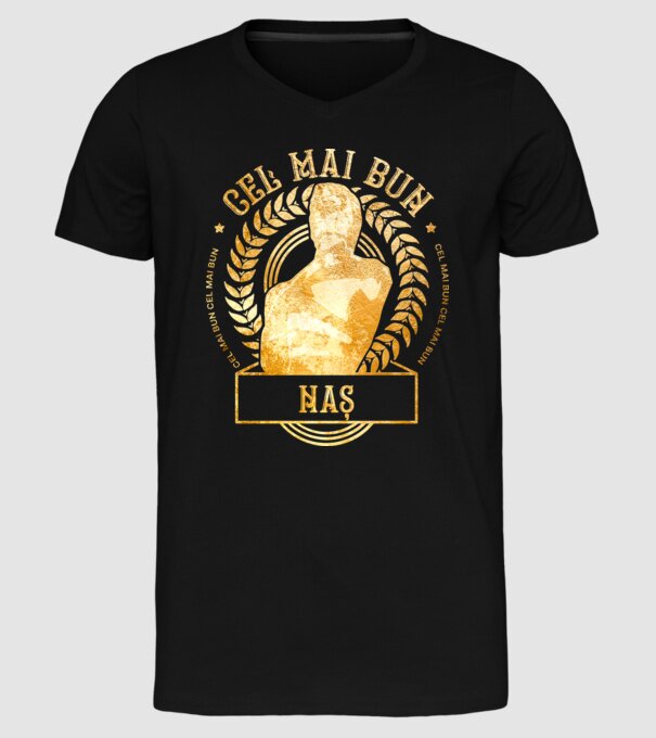 Cel mai bun naș model negru pe tricou