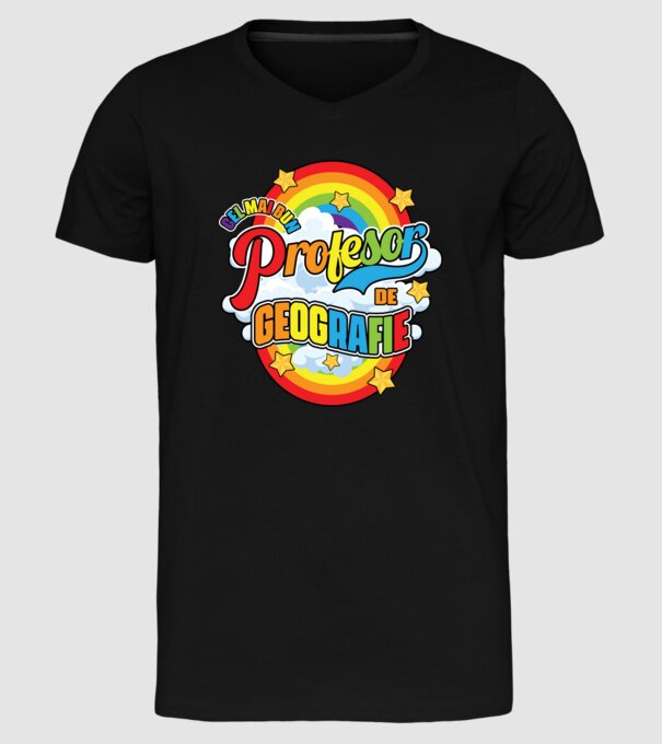 Cel mai bun de geografie model negru pe tricou