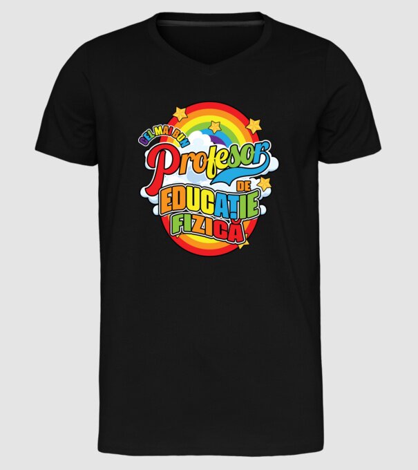 Cel mai bun educație fizică model negru pe tricou