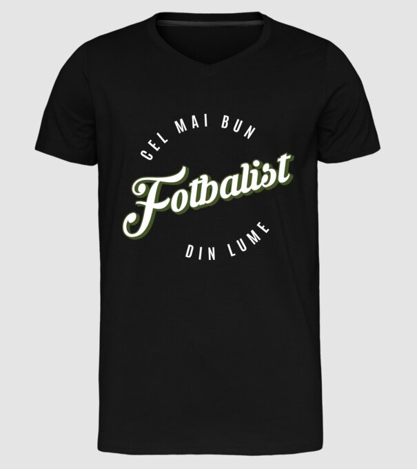 Cel mai bun Fotbalist din lume model negru pe tricou