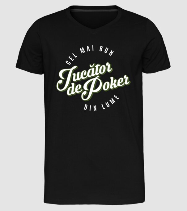 Cel mai bun Jucător de poker din lume model negru pe tricou