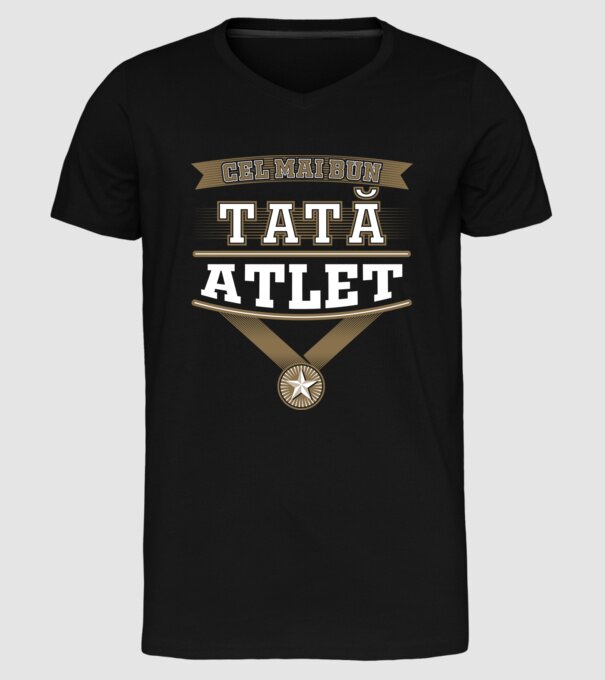 Cel mai bun tată atlet model negru pe tricou