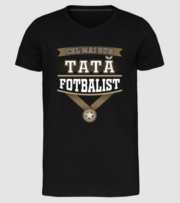 Cel mai bun tată fotbalist model negru pe tricou