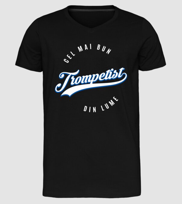 Cel mai bun trompetist din lume model negru pe tricou