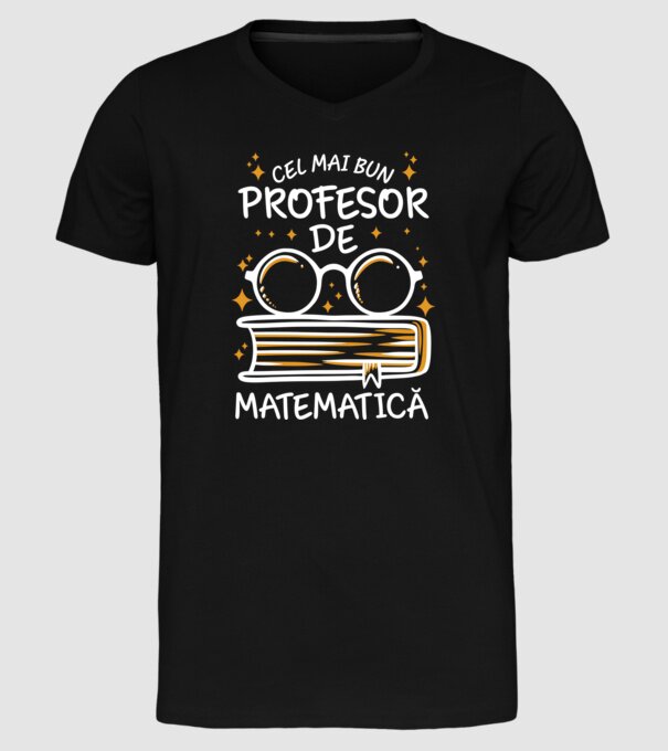 Cel mai profesor matematică model negru pe tricou