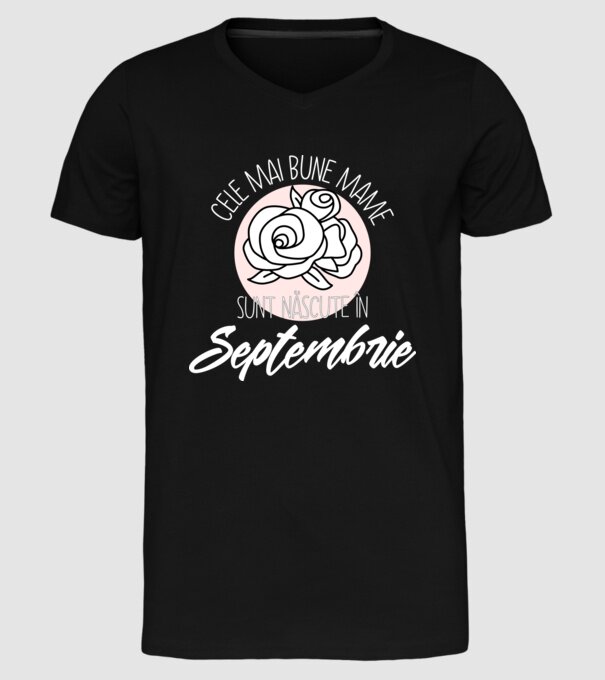 Cele mai bune mame sunt născute Septembrie model negru pe tricou