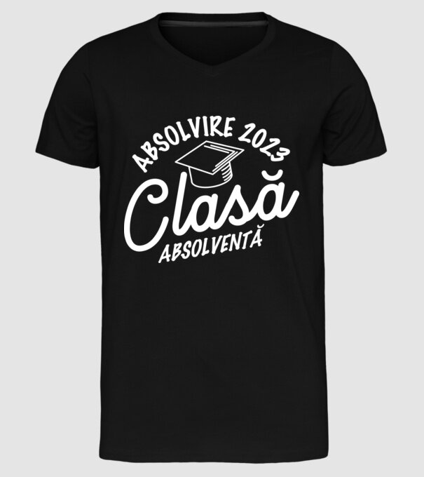 Clasă absolventă model negru pe tricou