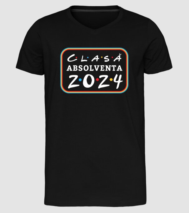 Clasă absolventă friends model negru pe tricou