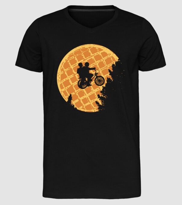 cookie moon stranger things model negru pe tricou