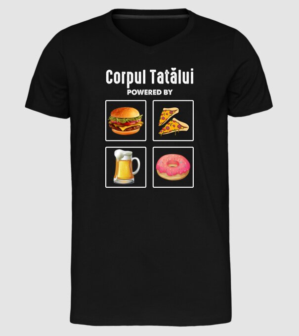 Corpul Tatălui model negru pe tricou