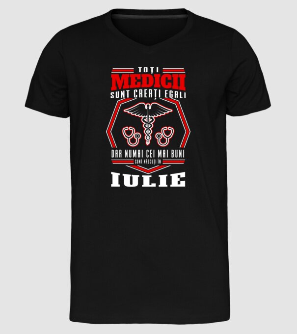 Toți Medicii sunt Creati egali iulie model negru pe tricou