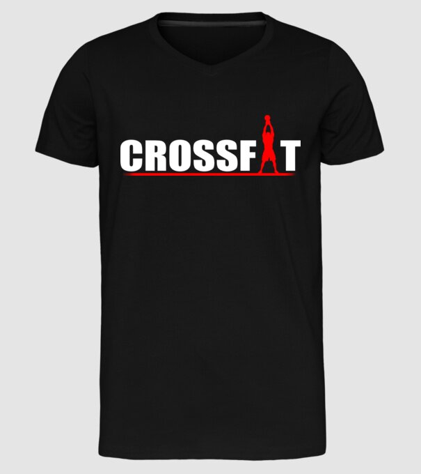 Crossfit model negru pe tricou