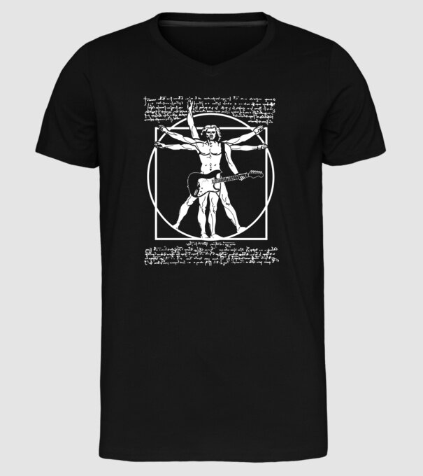 Da Vinci model negru pe tricou