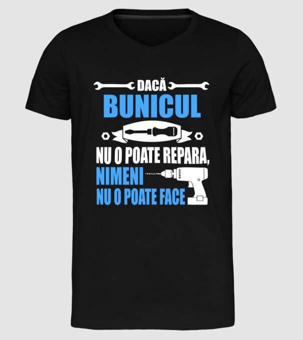 Dacă bunicul nu o poate repara, nimeni nu o poate face model negru pe tricou
