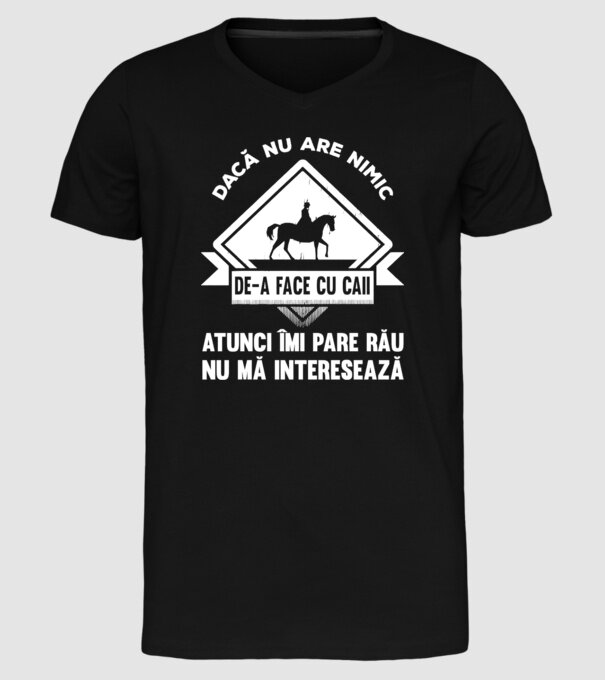 dacă nu are nimic de-a face cu caii, atunci îmi pare rău, nu mă interesează model negru pe tricou