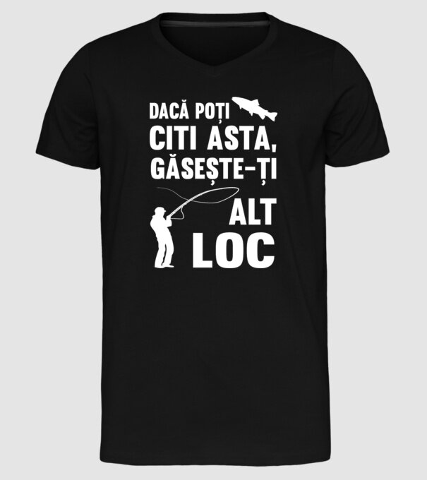 Dacă poți citi asta, găsește-ți alt loc model negru pe tricou