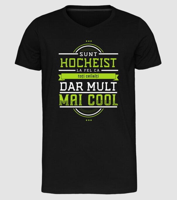 Sunt hocheist, la fel ca toți ceilalți, dar mult mai cool model negru pe tricou