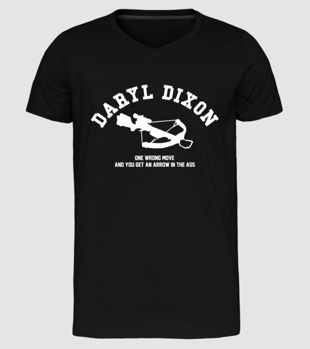 Daryl Dixon model negru pe tricou