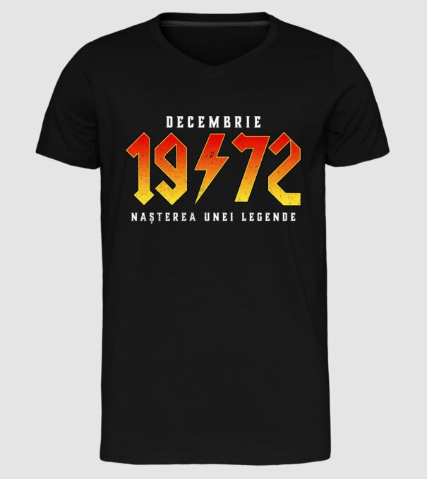 Decembrie - 1972 - nașterea unei legende-D7011585 model negru pe tricou