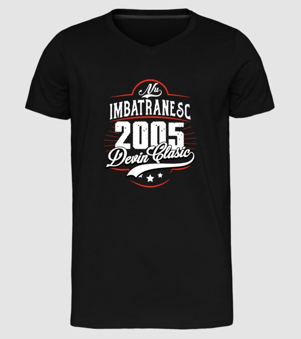 Devin Clasic - 2005 model negru pe tricou