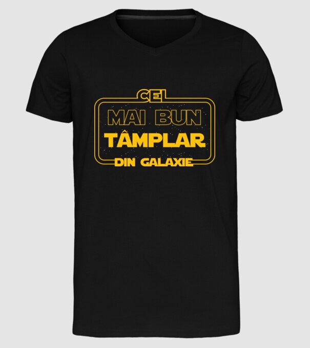Cel mai bun tâmplar din galaxie model negru pe tricou