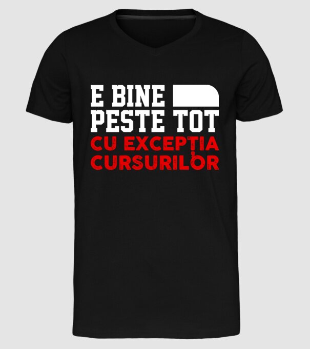 e bine peste tot, cu excepția cursurilor D1104825 model negru pe tricou
