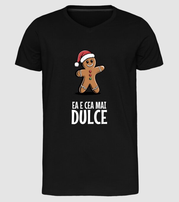 Ea e cea mai dulce Negru model negru pe tricou