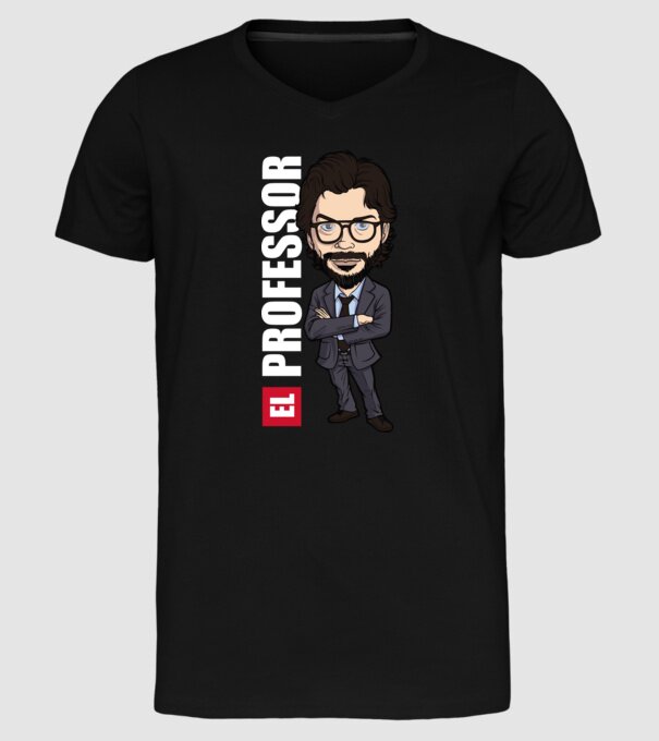 el professor drawing model negru pe tricou