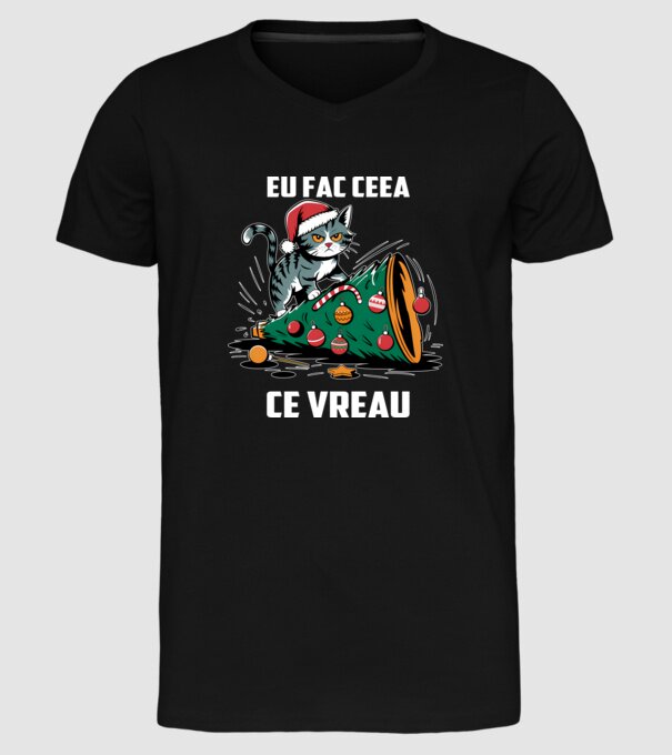 Eu fac ceea ce vreau Negru model negru pe tricou