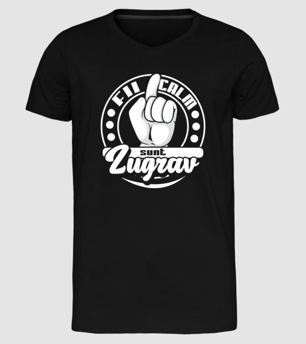 Fii calm... sunt zugrav model negru pe tricou