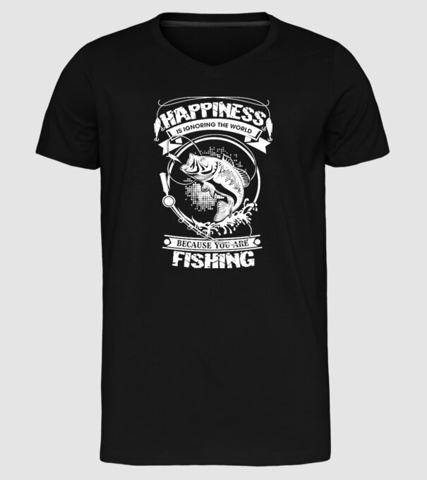 Fishing is ignoring the world model negru pe tricou