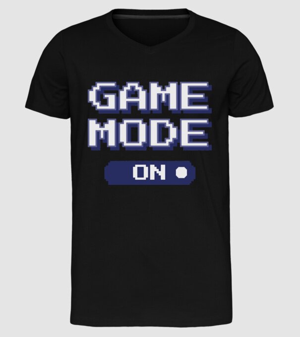 Gamer - Game mode on model negru pe tricou