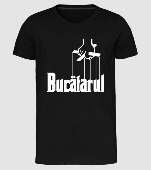 Bucătarul model negru pe tricou