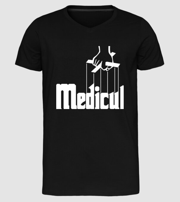 Medicul model negru pe tricou