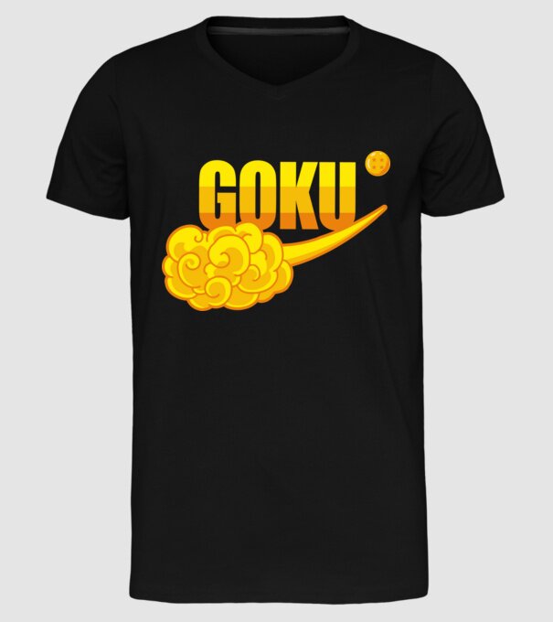 goku cloud model negru pe tricou