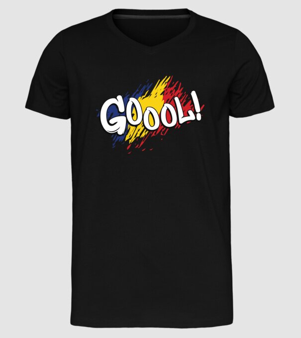 GOOOL model negru pe tricou