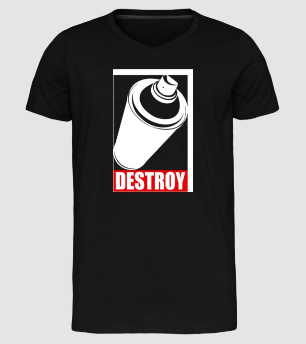 Graffiti model negru pe tricou