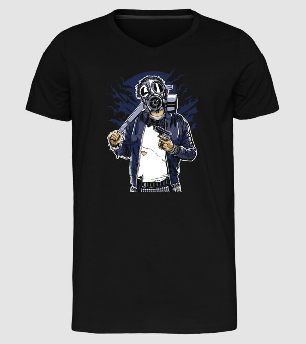 Graffiti model negru pe tricou